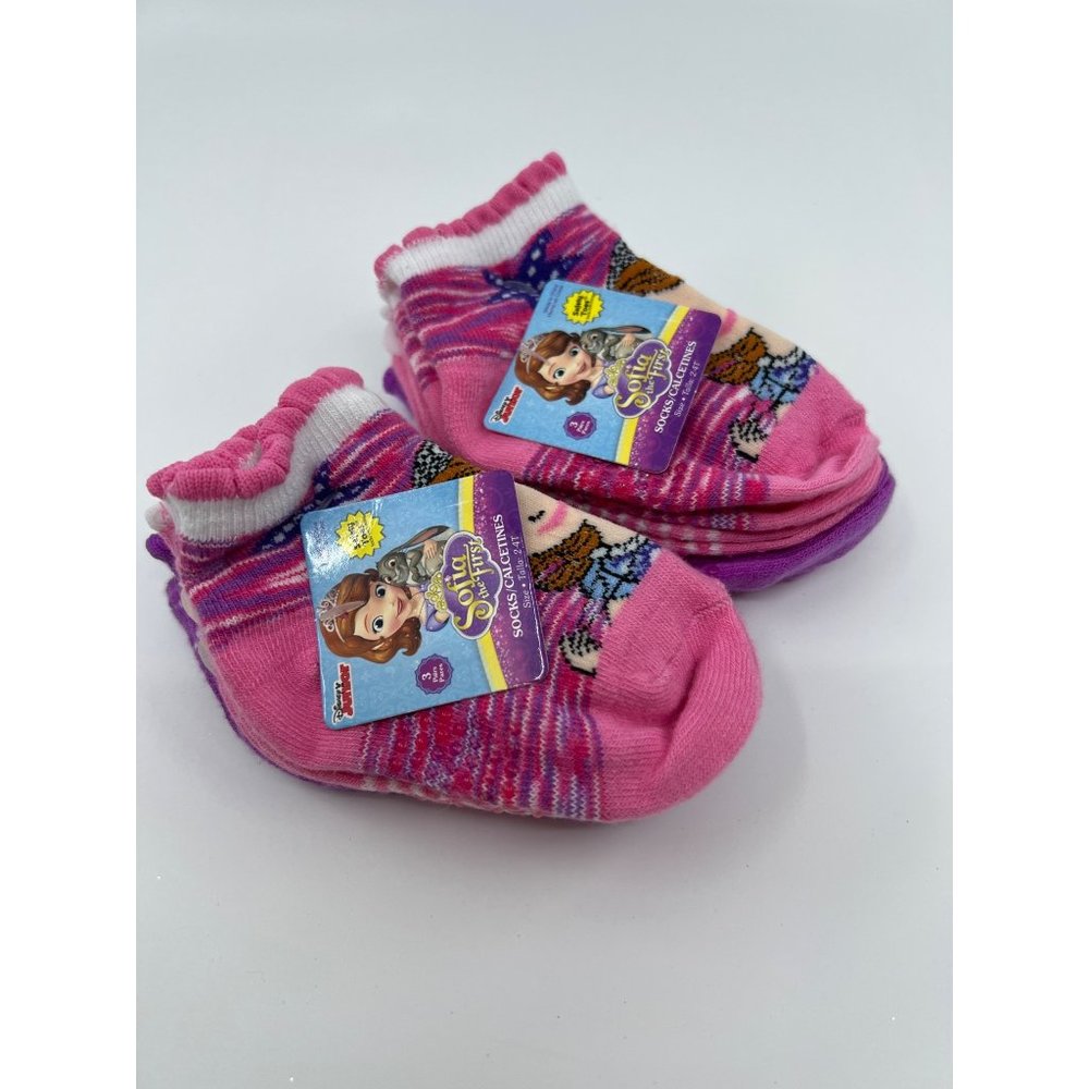 Disney Sofia the First 6 Pack of Socks Size 2-4T